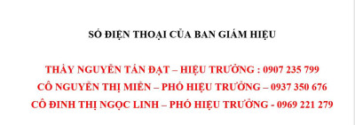 Số điện thoại đường dây nóng