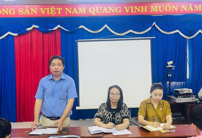 Ban giám hiệu triển khai các hoạt động chung của trường