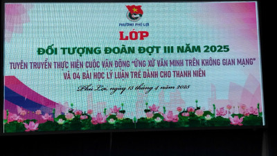 Lớp Bồi Dưỡng Đối Tượng Đoàn cho học sinh năm 2025