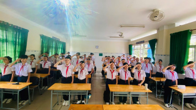 Học sinh tham dự Đại hội chi Đội
