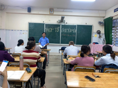 Trường THCS Nguyễn Viết tổ chức họp tổ chuyên môn định kỳ