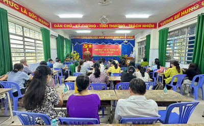 Trường THCS Nguyễn Viết Xuân tham gia đồng diễn Võ nhạc Vovinam