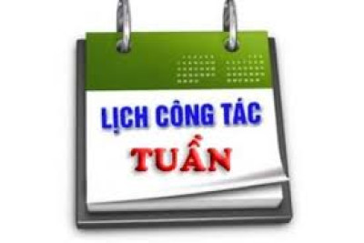 Lịch công tác tuần từ ngày 02/03/2026 đến 07/03/2026
