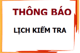Lịch kiểm tra giữa học kỳ 1 năm học 2020-2021