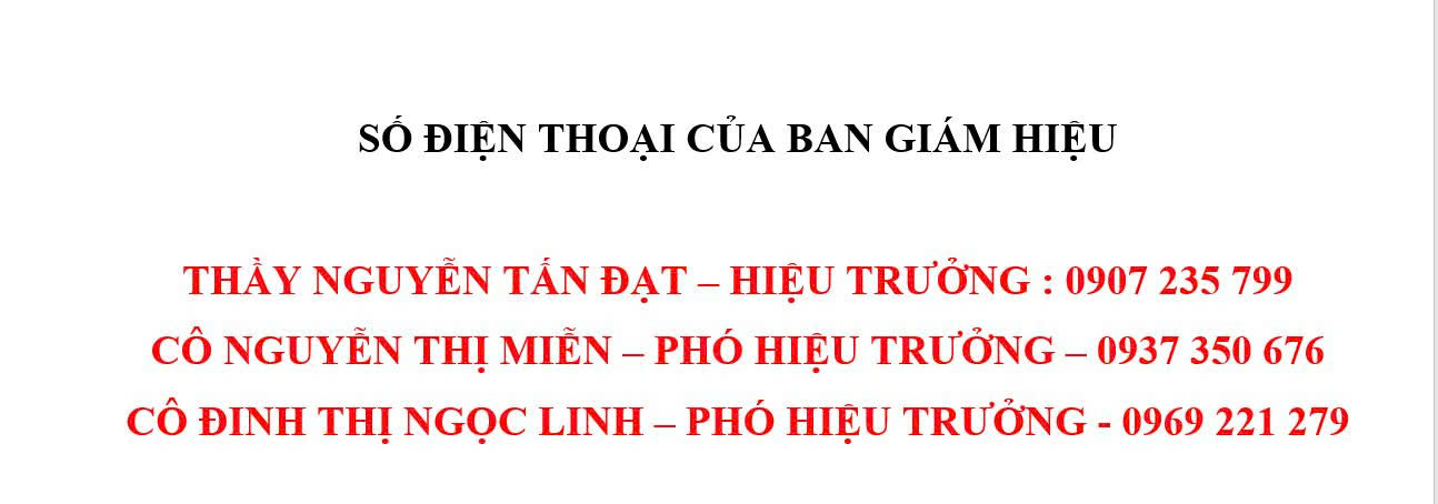 Số điện thoại đường dây nóng
