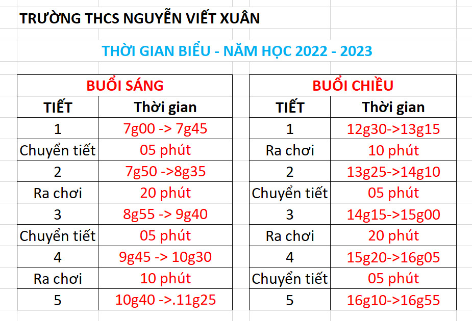 thoi gian bieu