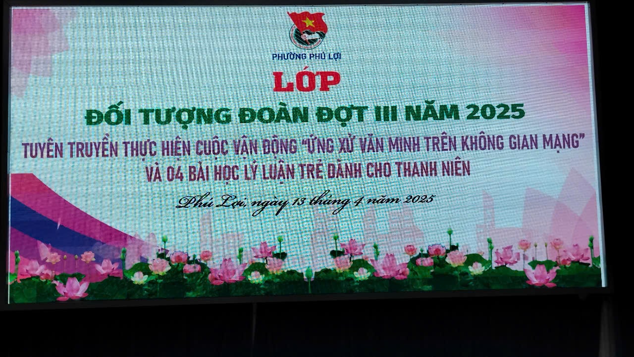 Lớp Bồi Dưỡng Đối Tượng Đoàn cho học sinh năm 2025