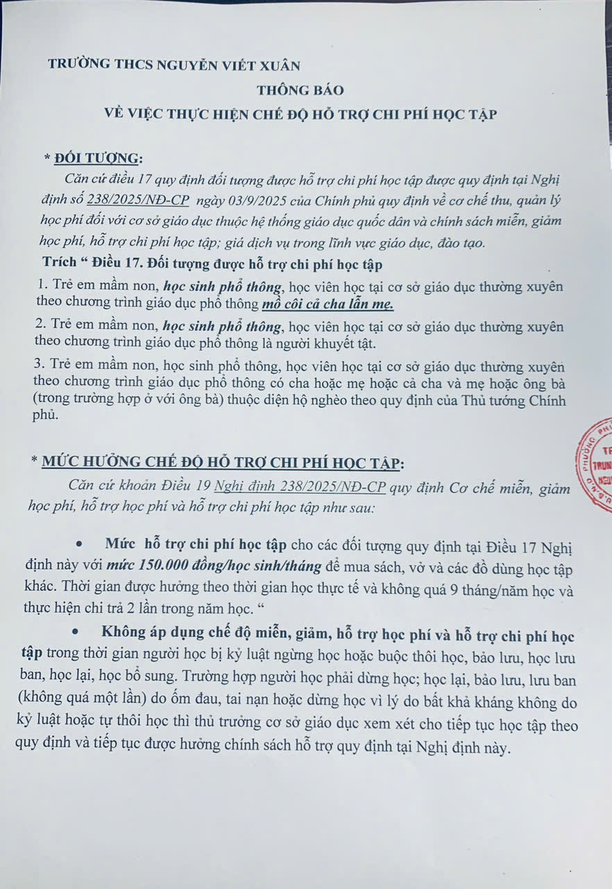 ho tro chi phi haoc tap 1